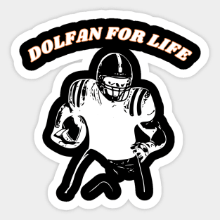 Miami Dolphins Football Team Fan T-Shirt Sticker